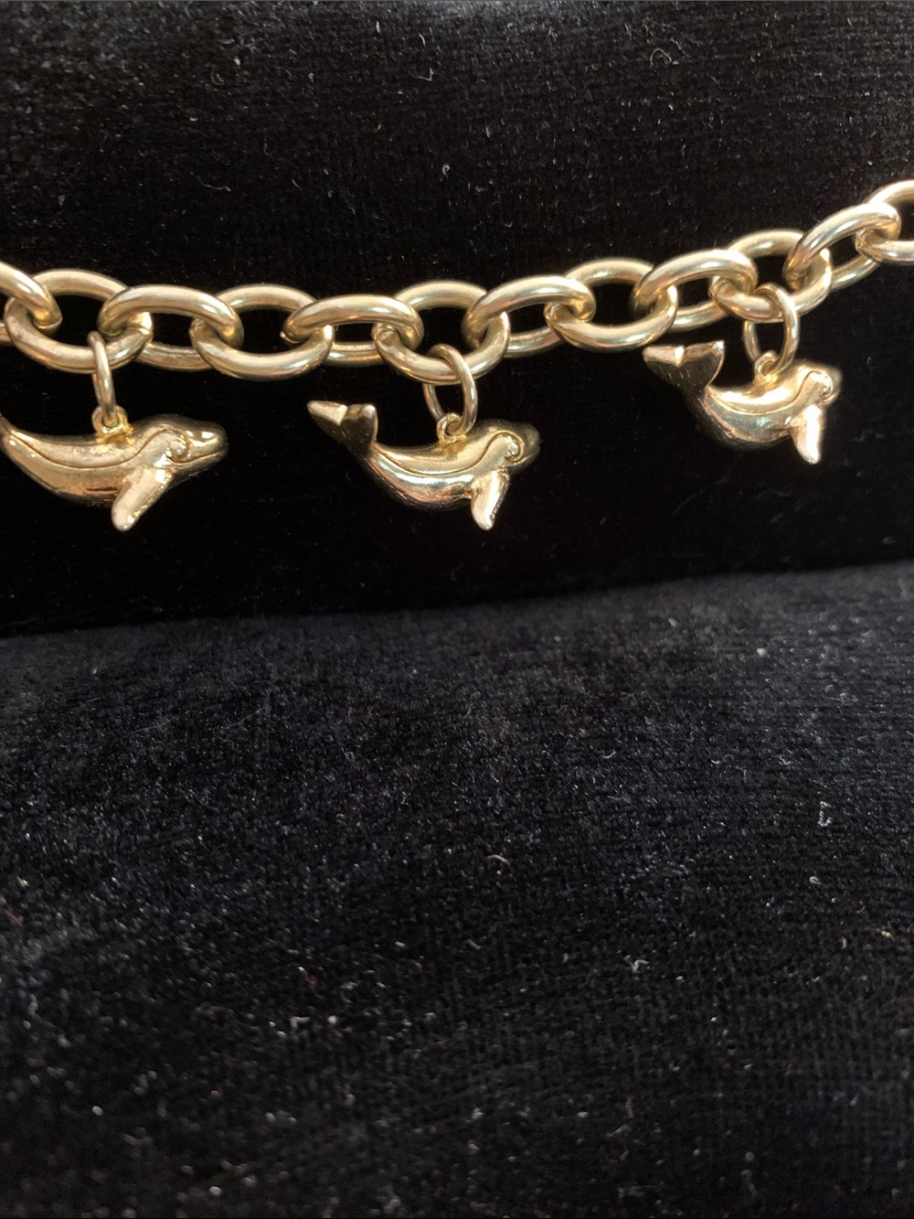 J. Crew Gold Dolphin Charm Bracelet